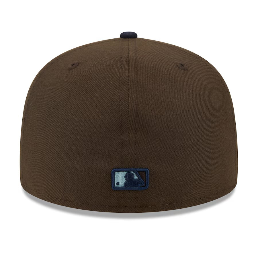 New Era Los Angeles Dodgers Walnut & Navy 5950 Hat 1981 WS Patch