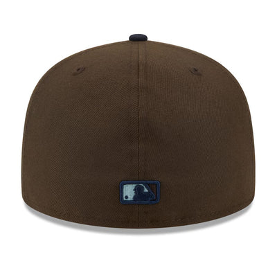 New Era Los Angeles Dodgers Walnut & Navy 5950 Hat 1981 WS Patch