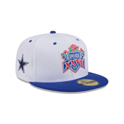 Dallas Cowboys Blue Visor Super Bowl Side Patch 59FIFTY Fitted