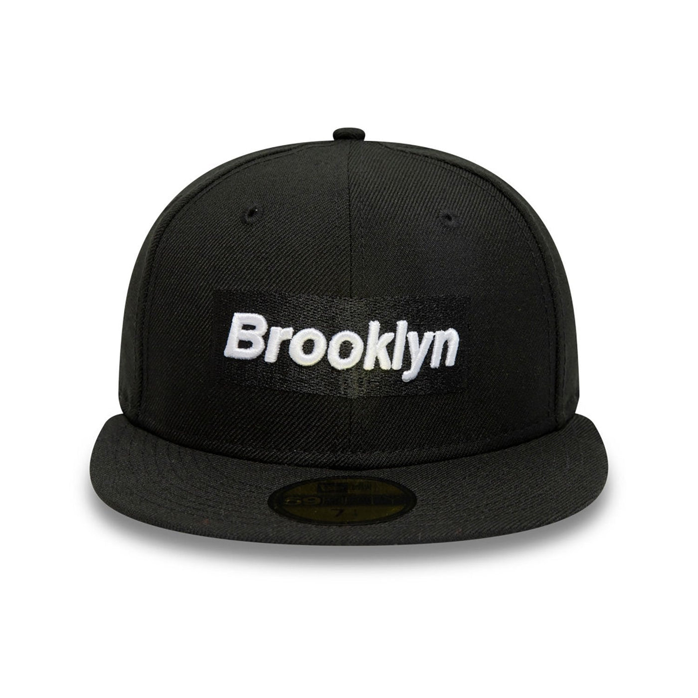 Brooklyn Nets Wordmark NBA Borough Of Neighbourhoods Black 59FIFTY Fitted Cap