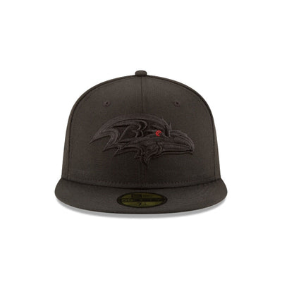 Baltimore Ravens Black on Black 59FIFTY Fitted