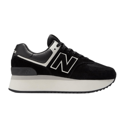 New Balance 574 Stacked Black