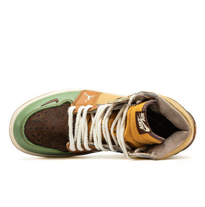 Jordan 1 Voodoo Yellow Green Brown