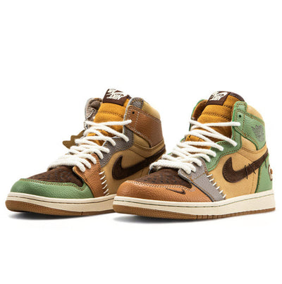 Jordan 1 Voodoo Yellow Green Brown