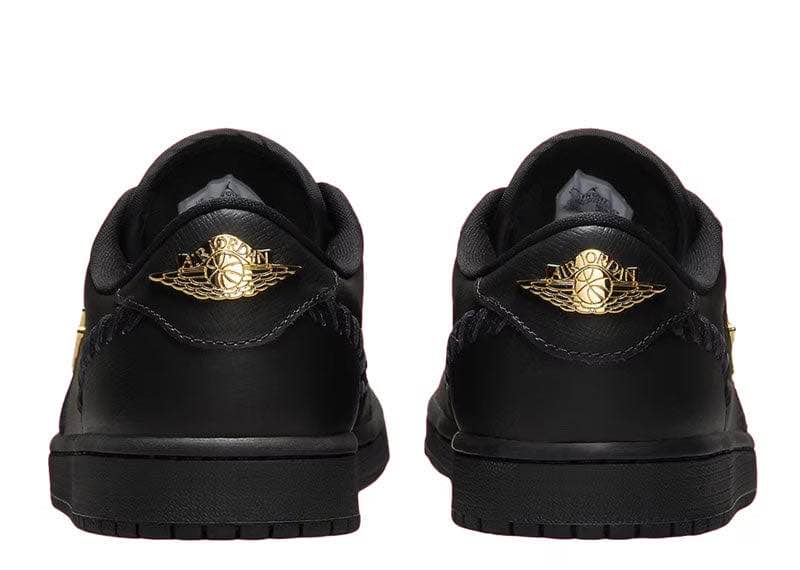 JORDAN 1 LOW METHOD OF MAKE BLACK METALLIC GOLD (WOMEN'S)