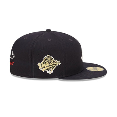 Atlanta Braves Heart Side Patch Fitted Black