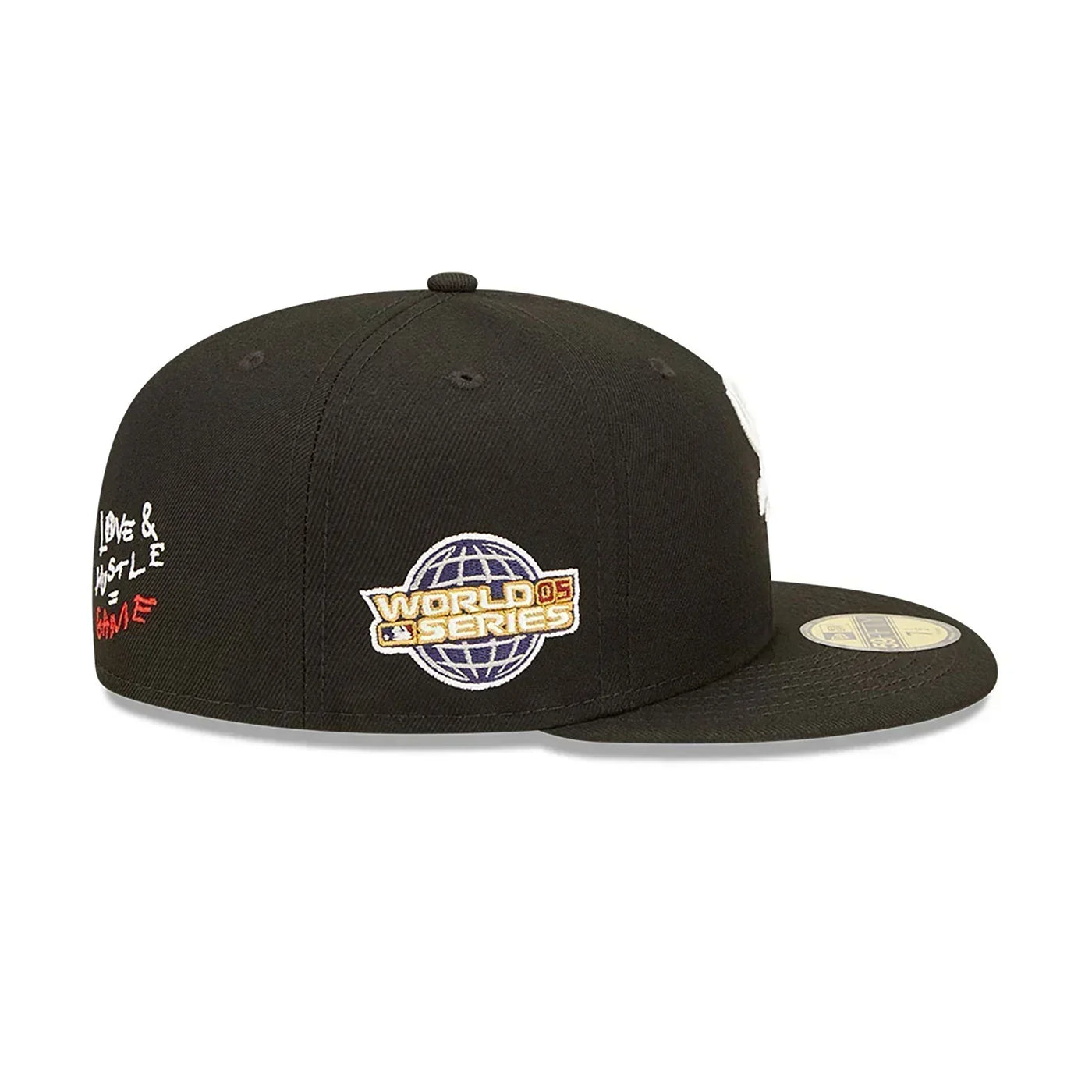 Chicago White Sox Heart Side Patch Fitted Black