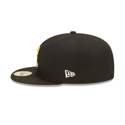 Pittsburgh Pirates Heart Side Patch Fitted Black