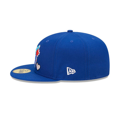 Toronto Blue Jays Heart Side Patch Fitted Blue